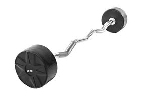 FITNESS DELUXE - Barra Curva Montada Premium