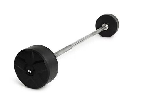 FITNESS DELUXE - Barra Reta Montada Premium · 10 kg