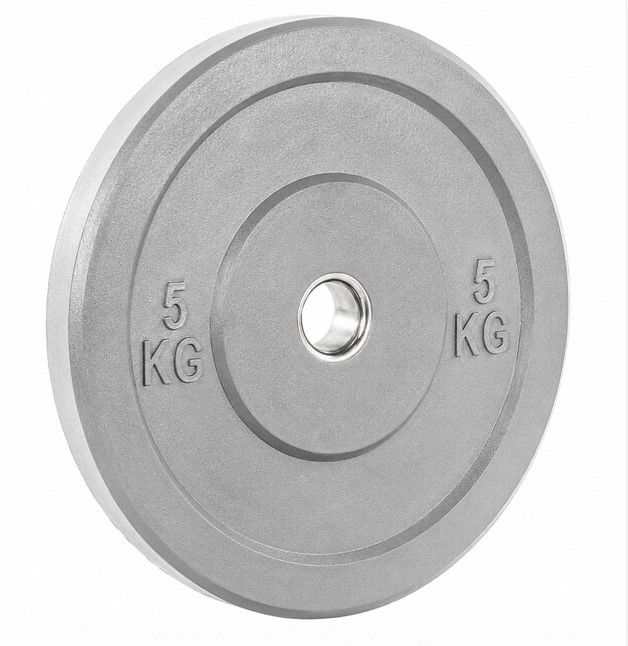 FITNESS DELUXE - Bumper Color 5kg, Cinza