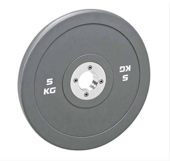 FITNESS DELUXE - Bumper de Competição · 5 kg · Cinza