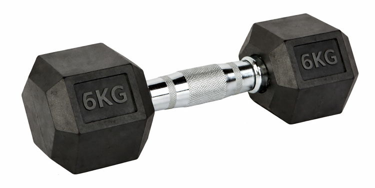 FITNESS DELUXE - Halteres hexagonais · 6 kg