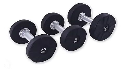 FITNESS DELUXE - Halteres Premium, pega em aço · 25 kg