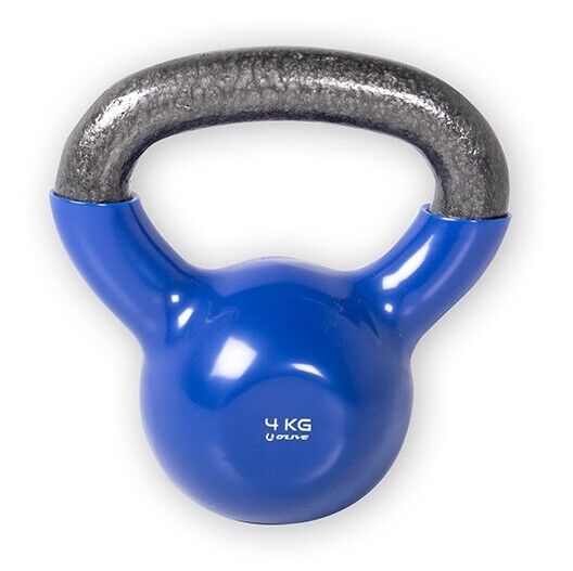 OLIVE - Kettlebell Vinil Pega em Aço · 4 kg